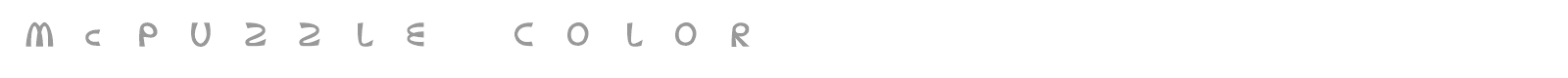 McPuzzle Color font preview
